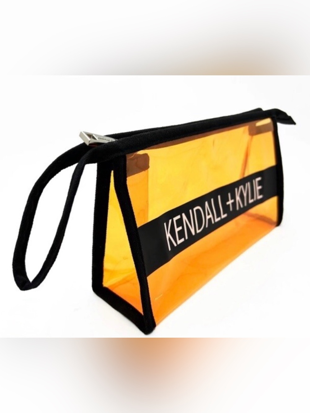 Kendall & Kylie Transparent Orange Travel Pouch